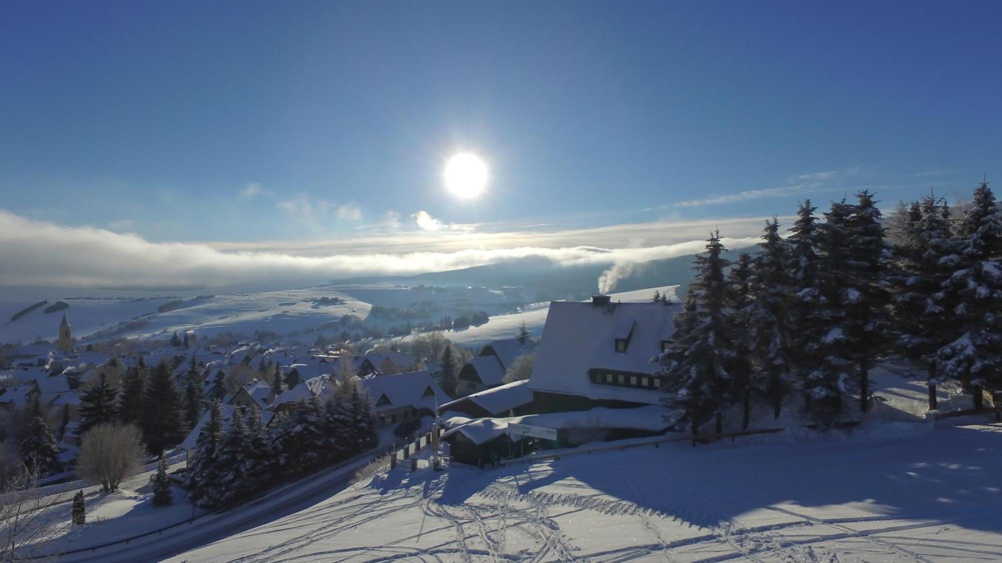 Haus Am Berg - Pension Direkt Am Skihang Oberwiesenthal Exteriér fotografie